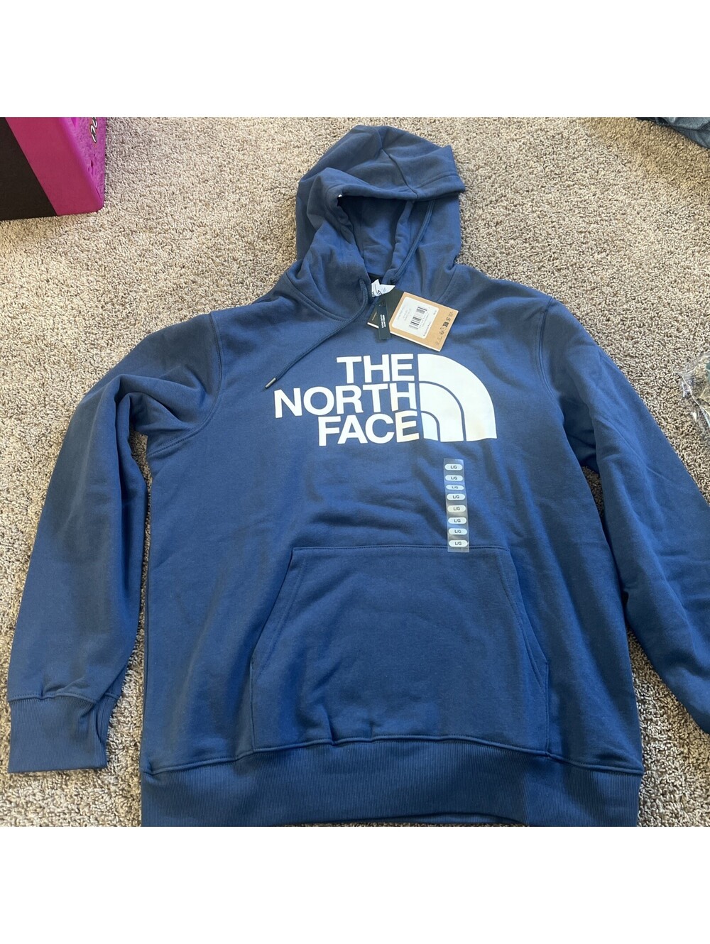The North Face Men's Half Dome Pullover Hoodie Size L Blue